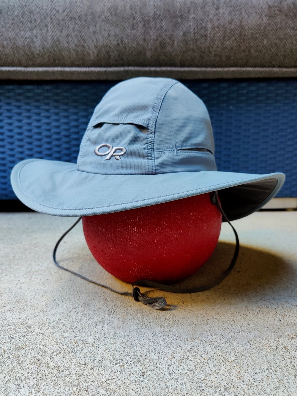 Outdoor Research Sunbriolet Sombrero Wide Brim Sun Hat Moondust Blue/Gray Medium